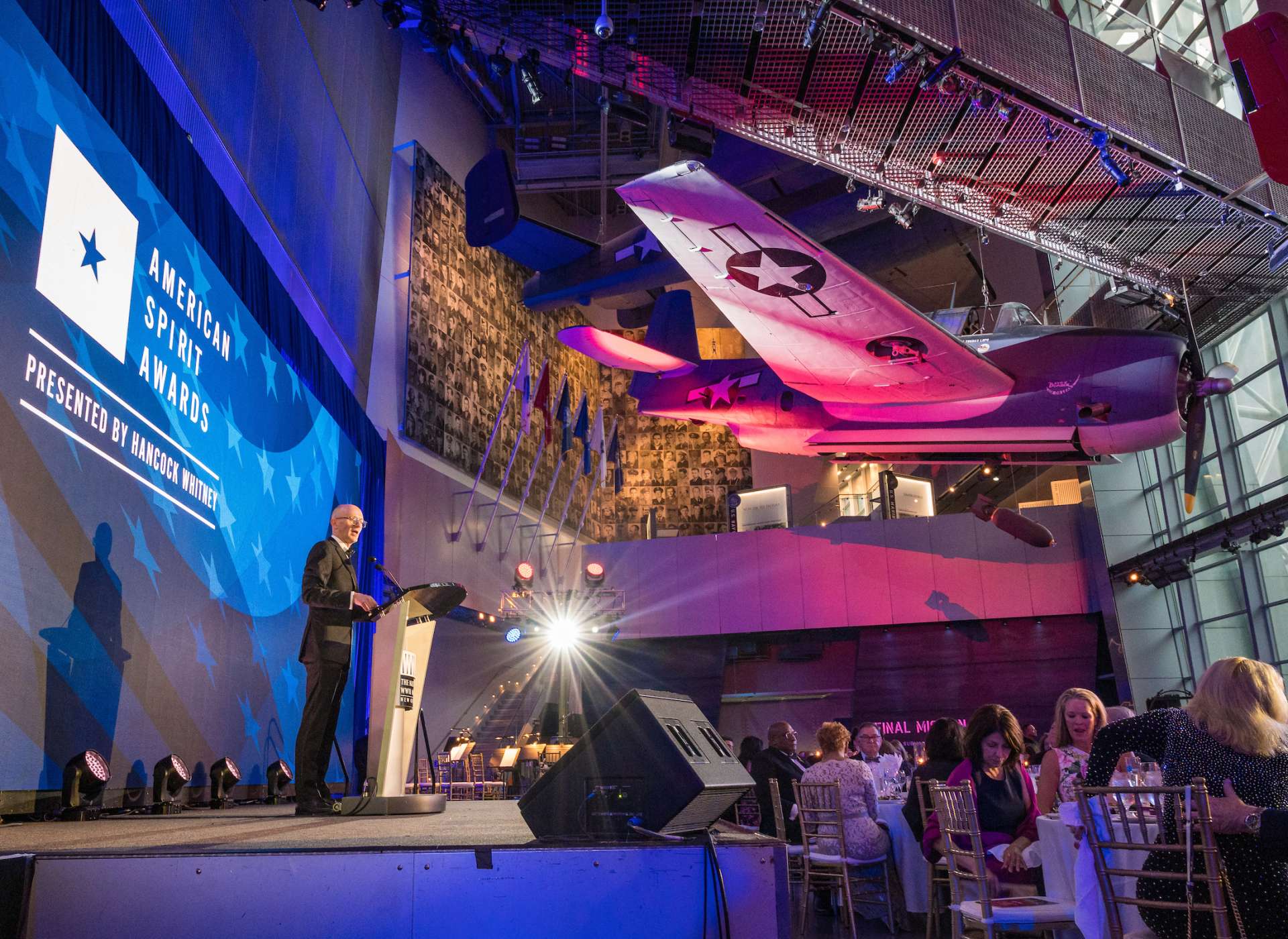 Museum President & CEO Stephen J. Watson speaks at the 2024 American Spirit Awards Gala.