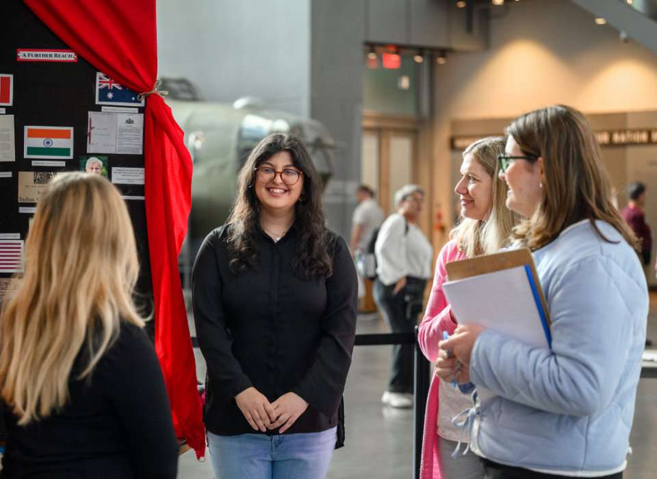 Patriots Circle | Students meet and smile